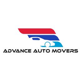 Logo with stylized car and red, blue swooshes above "Advance Auto Movers" text.