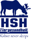 Logo mit Elch, Schriftzug "HSH Tiergesundheit" und Slogan "Nature never sleeps".