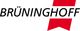 Logo mit Text "BRÜNINGHOFF" in Schwarz und einem roten grafischen Element rechts.