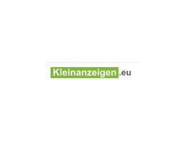 Logo von Kleinanzeigen.eu mit grünem Hintergrund und schwarzer Schrift.