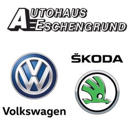 Logos: Autohaus Eschengrund, Volkswagen, und Škoda.