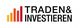 Grafik mit einem Balkendiagramm und dem Text "TRADEN & INVESTIEREN" darüber.