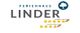 Logo von Ferienhaus Linder mit sieben gelben Sternen und Baum-Symbol.