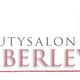 Logo van Beautysalon Kimberley, met gestileerde afbeelding van een zittende persoon.