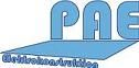 Logo in Blau mit den Buchstaben "PAE", darunter steht "Architektenvertrieb".