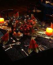 Hauptstudio im weihnachtlichen Ambiente