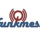 Logo mit dem Wort "funkmess" in Blau und einem roten Funksignal darüber.