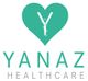 Grünes Herz mit Y, darunter steht "Yanaz Healthcare".