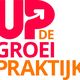 Logo met tekst: "De Groei Praktijk" en "Up" met een pijl omhoog.