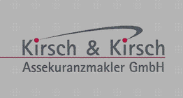 Logo von Kirsch & Kirsch Assekuranzmakler GmbH mit stilisiertem grafischen Element.