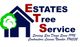 Logo for Estates Tree Service with a house, tree, and text about serving San Diego since 1992.