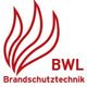 Logo von BWL Brandschutztechnik mit roten Flammen.