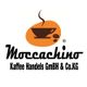 Logo von Moccachino Kaffee Handels GmbH & Co. KG mit Kaffeetasse und Bohnen auf orangenem Hintergrund.
