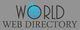 Logo with text "World Web Directory," featuring a globe as the 'O' in "World."