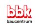 "Logo mit roten Buchstaben 'bbk' und darunter 'baucentrum' in Schwarz auf weißem Hintergrund."