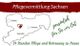 Karte von Sachsen mit Pflegevermittlung, 24h Pflegebetreuung, Städte: Leipzig, Dresden, Chemnitz.
