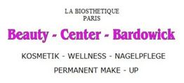 Text: Beauty-Center Bardowick, Kosmetik, Wellness, Nagelpflege, Permanent Make-up.