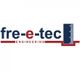 Logo von "fre-e-tec Engineering" mit blauem Text und roten Akzenten.