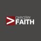 Greater Faith logo with a red square and white ">" on a dark background.