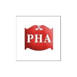 Red logo with "PHA" in bold white letters on a shield shape.
