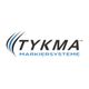Logo von TYKMA Markiersysteme, schwarzer Text mit blauen Akzenten.