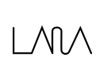 Logo mit dem Schriftzug "LANA" in stilisierter schwarzer Schrift auf weißem Hintergrund.