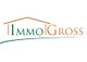Logo von "ImmoGross" mit stilisiertem Hausdach in Orange über dem Schriftzug.