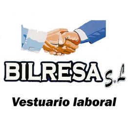 Logo de Bilresa S.L. con un apretón de manos y texto "Vestuario laboral".
