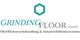 Logo von Grinding Floor GmbH mit Slogan: Oberflächenvorbehandlung & Industriefußbodensysteme.