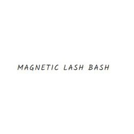 Text reads "MAGNETIC LASH BASH" in capital letters on a plain white background.