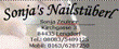 Textbild mit "Sonja's Nailstüberl", Adresse und Telefonnummern.