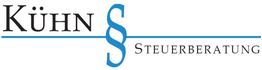 Logo von Kühn Steuerberatung mit Paragraphenzeichen in Blau.