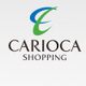 Logotipo do Carioca Shopping com letras pretas e elemento estilizado em azul e verde.
