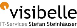 Logo mit Text: "visibelle IT-Services Stefan Steinhäuser" und orangenem Symbol links oben.
