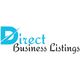 Logo with blue "D" and the text "Direct Business Listings" in stylized font.