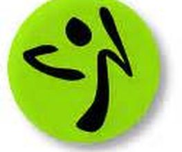 Grünes Logo mit schwarzer stilisierter Tanzfigur auf rundem Hintergrund.