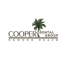 Cooper Dental Group logo with a palm tree and "Ormond Beach" text.