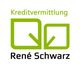 Logo mit grünem Text "Kreditvermittlung René Schwarz" und zwei grünen Checkbox-Icons.