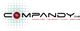 "Compandy-Logo mit Text: Computer, Telefon, Handy, Service. Rote Kugel im Buchstaben 'O'."