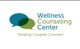 Logo with two speech bubbles, "Wellness Counseling Center: Helping Couples Connect."