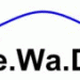 Logo mit Schriftzug "Die.Wa.Da", blauer Bogen, rotem Punkt und drei stilisierten Vögeln.