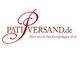 Logo von Pati-Versand.de mit dem Slogan "Hier steckt Backvergnügen drin!" in roter Schrift.