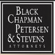 Black Chapman Petersen & Stevens Attorneys logo, white text on a black background.