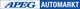 Logo mit Text "APEG AUTOMARKT" in blauem und weißem Design.