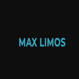 Text "MAX LIMOS" in blue on a black background.