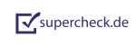 Logo von supercheck.de mit einem blauen Häkchen in einem Quadrat.