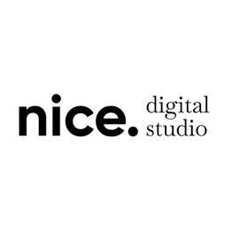 Logo mit dem Text "nice digital studio" auf weißem Hintergrund.