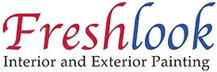 Logo: "Freshlook Interior and Exterior Painting" in red and blue text.