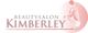 Logo van Beautysalon Kimberley, met gestileerde afbeelding van een zittende persoon.