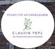 Logo mit Schriftzug: Praxis für Naturheilkunde, Claudia Pepe, Heilpraktikerin und Apothekerin.